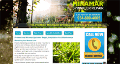 Desktop Screenshot of miramarsprinklerrepair.com