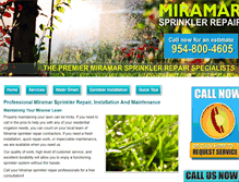 Tablet Screenshot of miramarsprinklerrepair.com